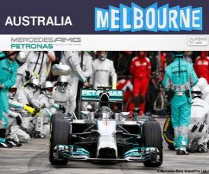 Puzzle Nico Rosberg γιορτάζει τη νίκη του στο της αυστραλιανό Grand Prix το 2014